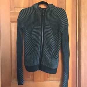 Lululemon Knit Jacket Dark Grey XS 6